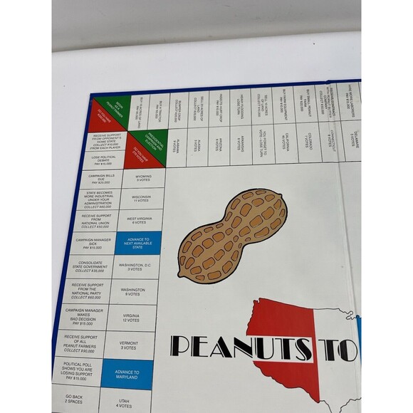 Vintage VTG Rare 1978 Peanuts to President Board Game Missing Money - Picture 5 of 16